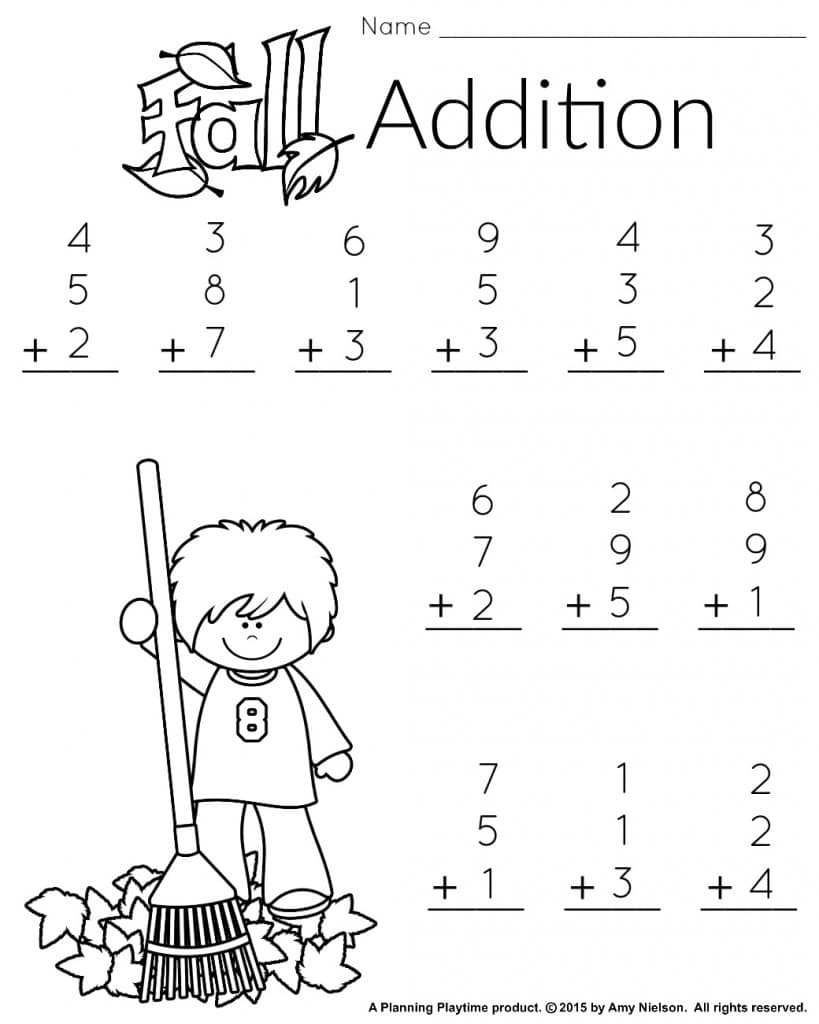 1St Grade Math And Literacy Worksheets With A Freebie! - Planning - Free Printable First Grade Math Worksheets