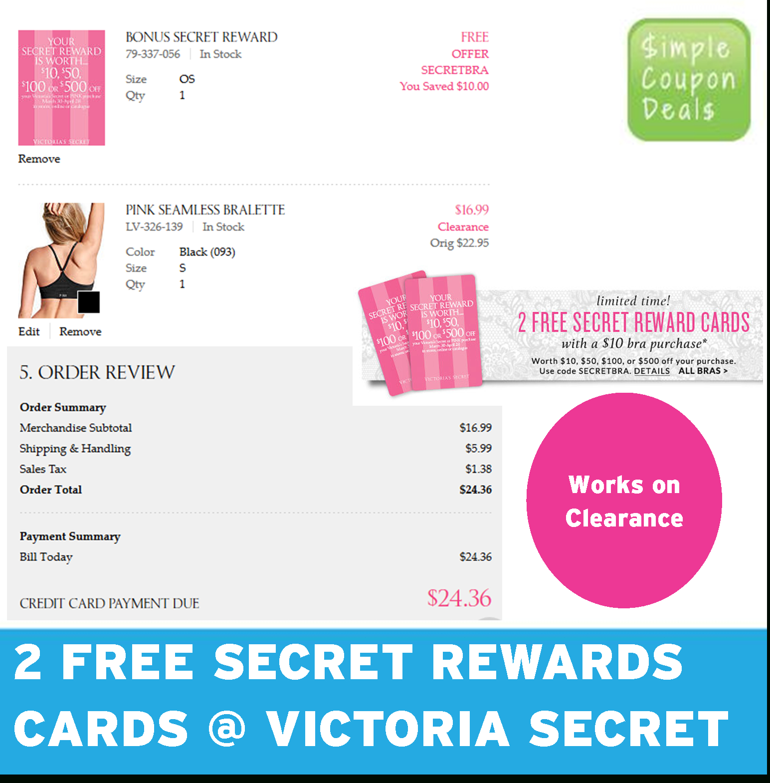 2 Free Secret Rewards Cards @ Victoria Secret - Simple Coupon Deals - Free Printable Coupons Victoria Secret
