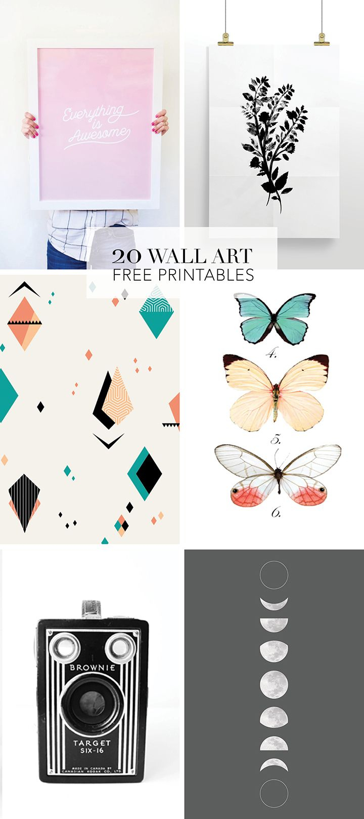 20 Favorite Wall Art Free Printables | Frases Lindas! | Ideias De - Free Printable Wall Posters