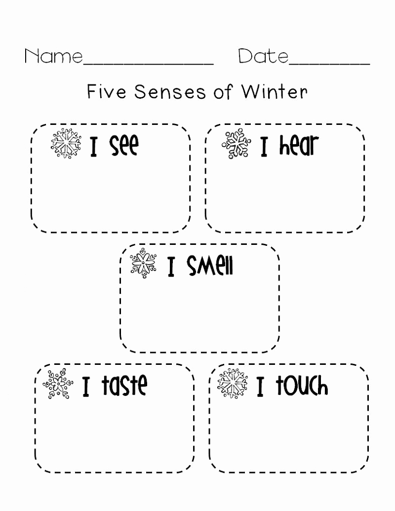 20 Free Printable 5 Senses Worksheets For Kindergarten - Free Printable Worksheets Kindergarten Five Senses