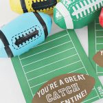 20 Free Valentine Printable Cards   Free Printable Football Valentines Day Cards