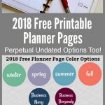 2018 Free Printable Planner Pages   The Make Your Own Zone   Free Printable 5.5 X8 5 Planner Pages