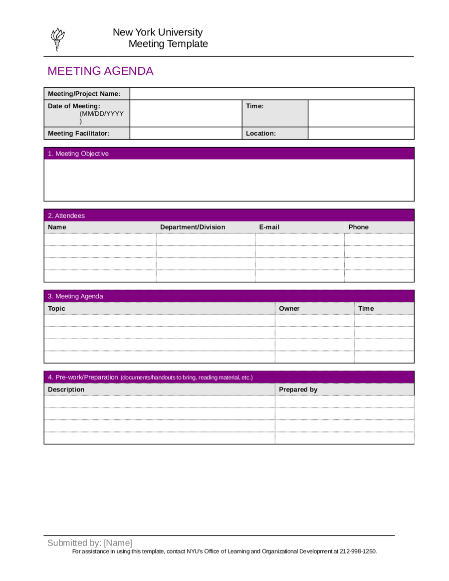 2019 Meeting Minutes Template - Fillable, Printable Pdf &amp;amp; Forms - Meeting Minutes Template Free Printable