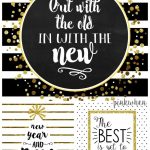 21 Free New Year's Eve Printables & Decor Ideas At Printable Crush   Free Printable Happy New Year Cards