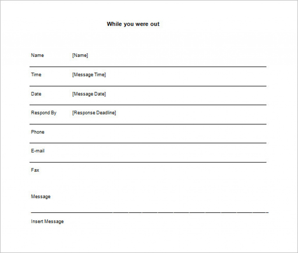 21+ Phone Message Templates - Pdf, Doc | Free &amp;amp; Premium Templates - Free Printable Message Sheets