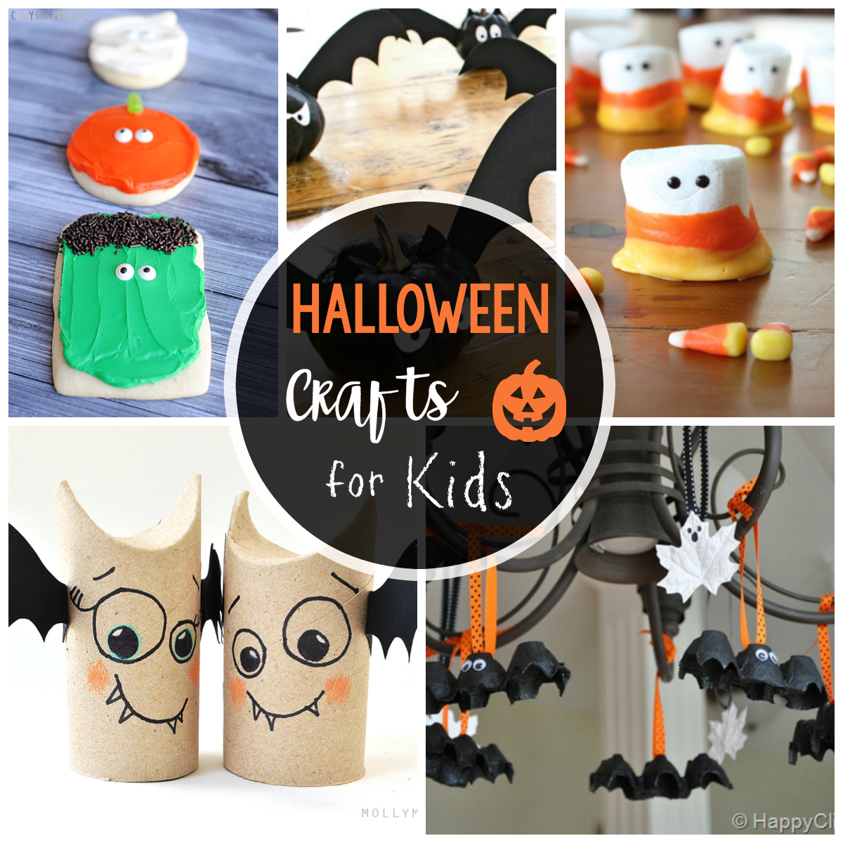 25 Cute &amp;amp; Easy Halloween Crafts For Kids - Crazy Little Projects - Halloween Crafts For Kids Free Printable