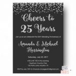25Th Anniversary Invitations   Printable 25Th Wedding Anniversary   Free Printable 60Th Wedding Anniversary Invitations