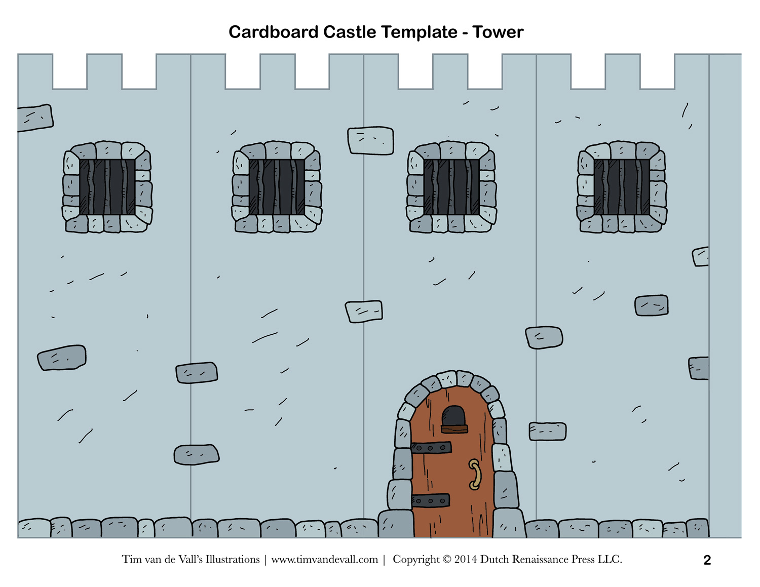 Cut Out Castle Template Printable