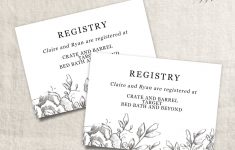 Free Printable Registry Cards