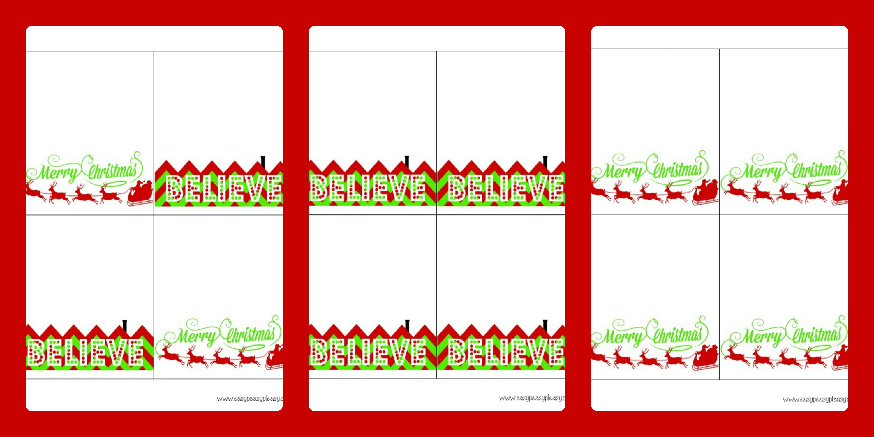 3 Free Printable Christmas Treat Bag Toppers - Easy Peasy Pleasy - Free Printable Bag Toppers