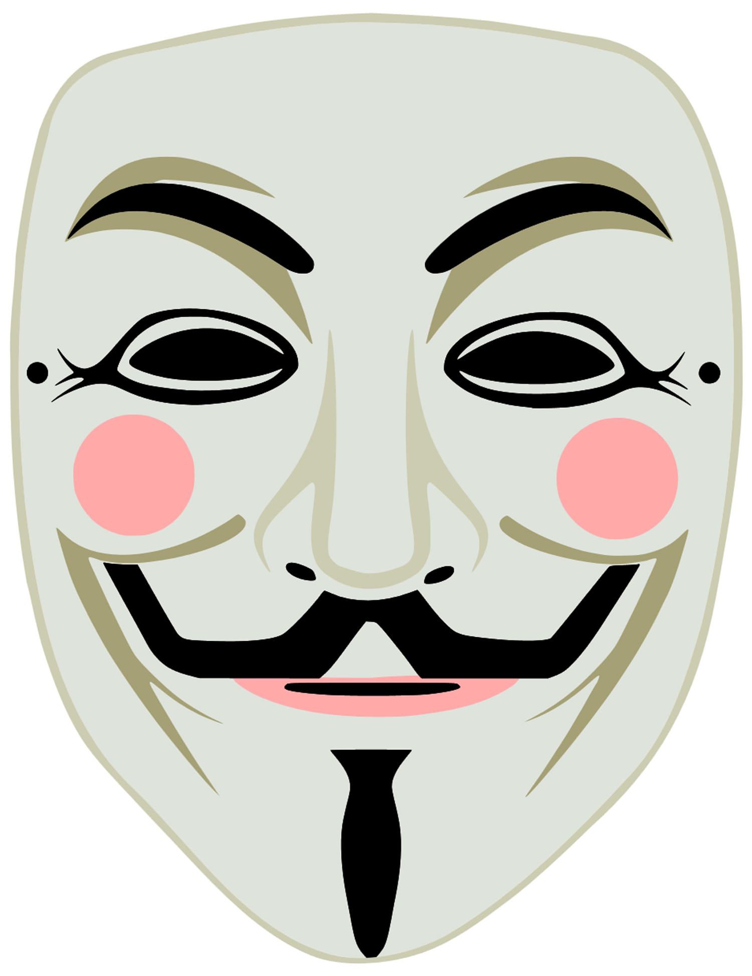 3 High Quality Printable Vendetta Guy Fawkes Mask Cut Out - Free Printable Face Masks