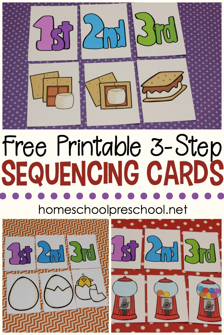 3 Step Sequencing Cards Free Printables For Preschoolers - Free Printable Sequencing Worksheets For Kindergarten