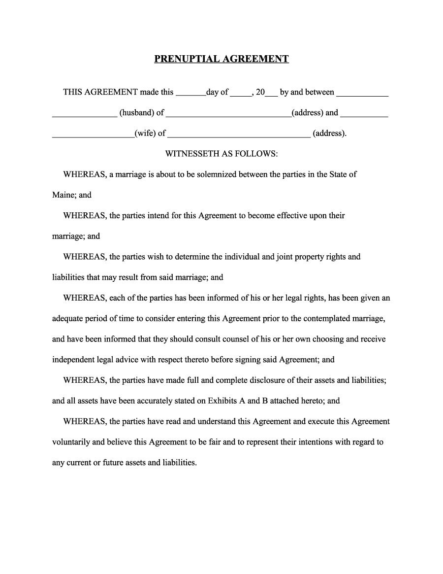 30+ Prenuptial Agreement Samples &amp;amp; Forms ᐅ Template Lab - Free Printable Prenuptial Agreement Form