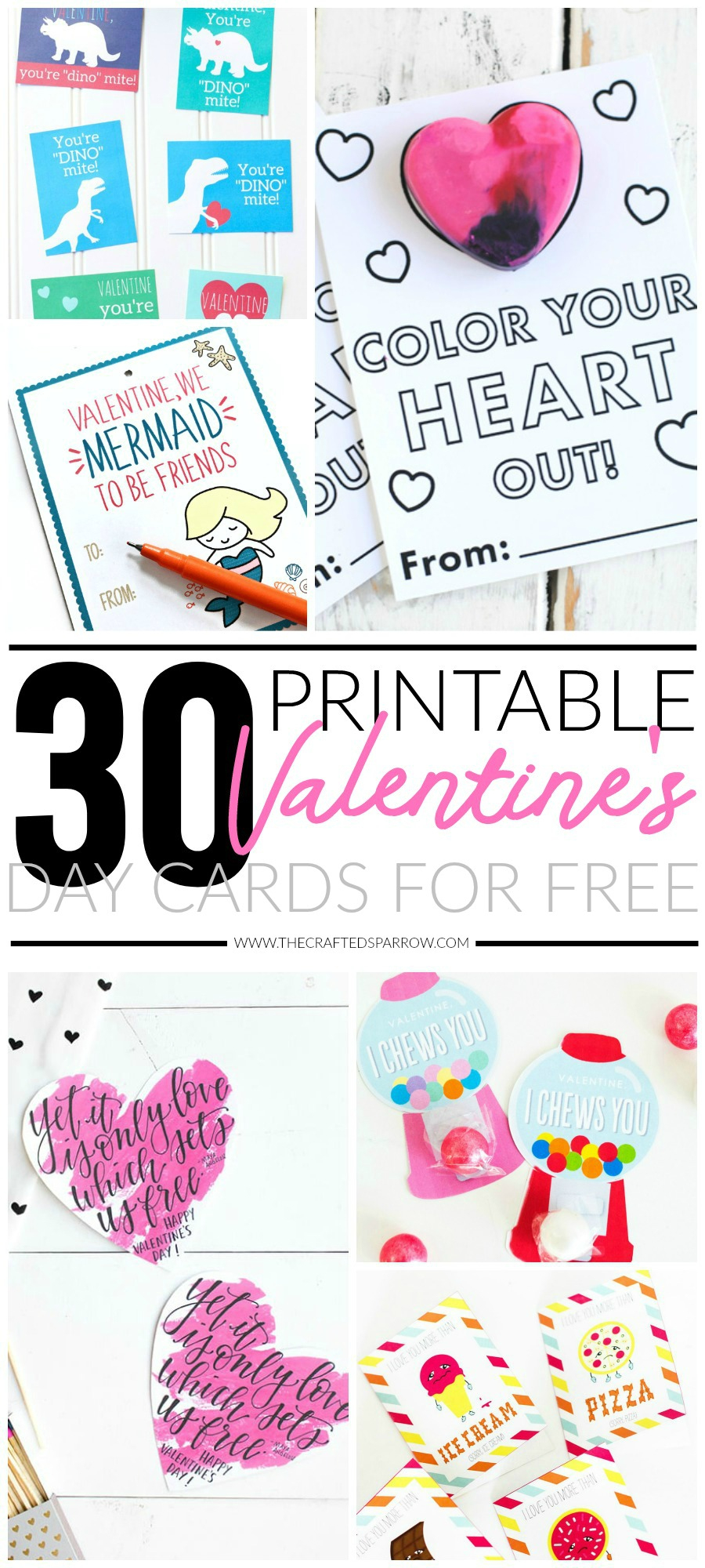 30 Valentines Day Printable Cards - Free Printable Valentines Day Cards