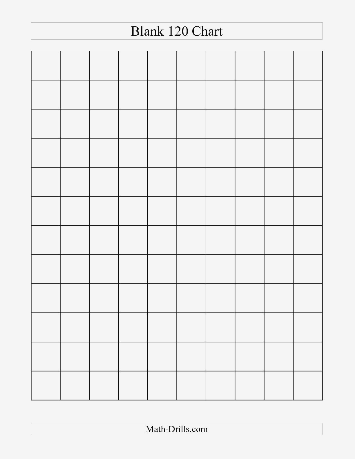 32. Best Photos Of Blank Hundreds Chart To 120 Printable Blank 120 - Free Printable Hundreds Chart To 120