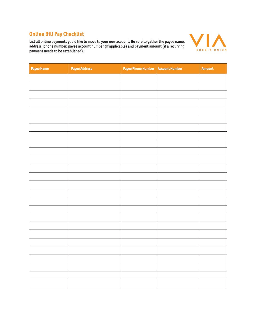 32 Free Bill Pay Checklists &amp;amp; Bill Calendars (Pdf, Word &amp;amp; Excel) - Free Printable Bill Checklist