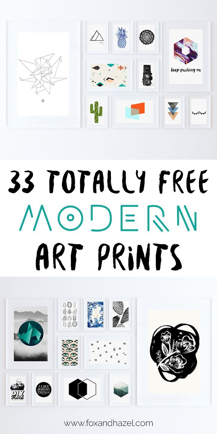33 Totally Free Modern Art Printables For Your Home | *all Things - Free Printable Wall Art 8X10