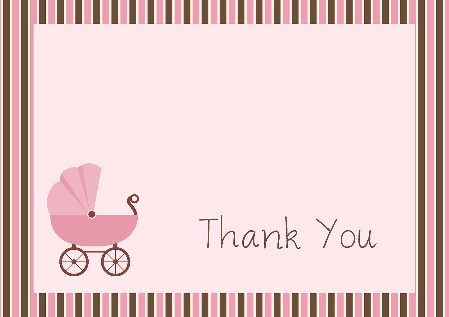 34 Printable Thank You Cards For All Purposes Kitty Baby How To Lose - Free Printable Baby Shower Thank You Cards