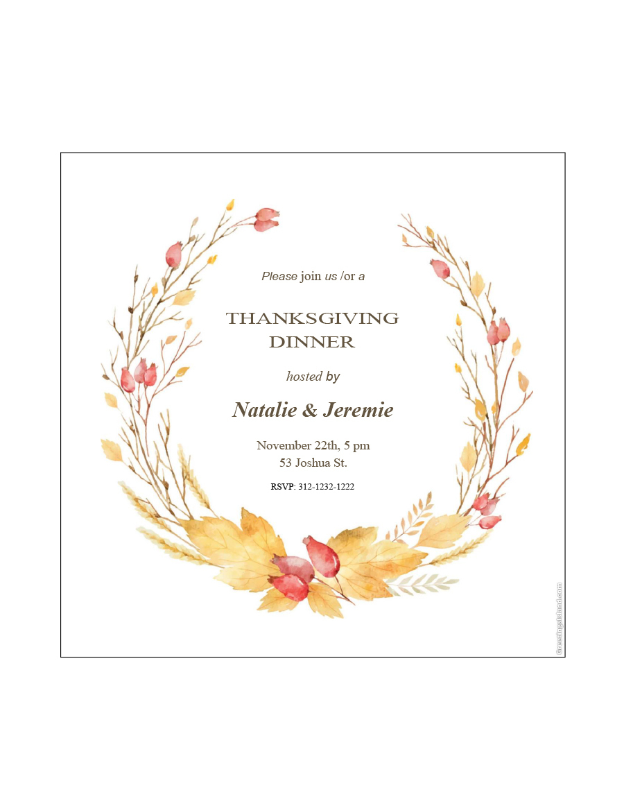 35 Awesome Thanksgiving Menu Templates - Template Lab - Free Printable Thanksgiving Menu Template