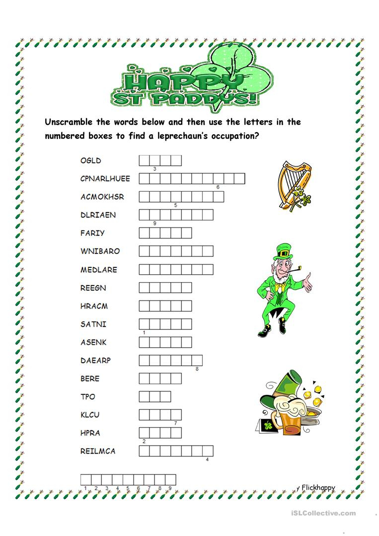 35 Free Esl Word Scramble Worksheets - Free Printable Word Scramble Worksheets