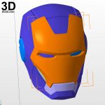 3D Printable Model: Mark Vii Tony Stark Armor (Mk 7 Suit) From Iron   Free Printable Ironman Mask
