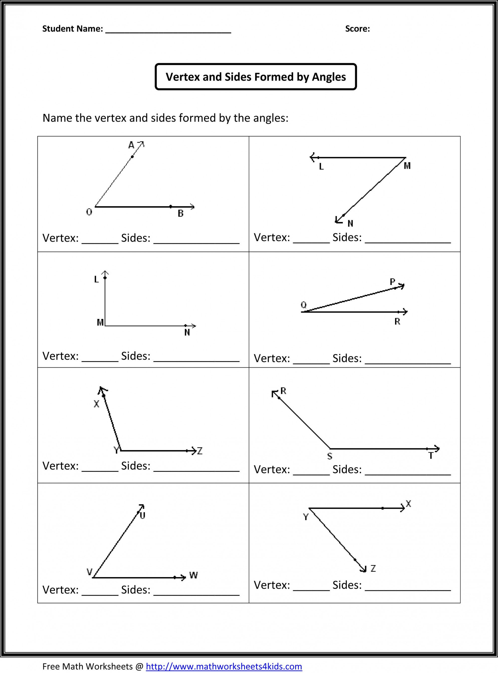 math worksheets for grade 3 geometry