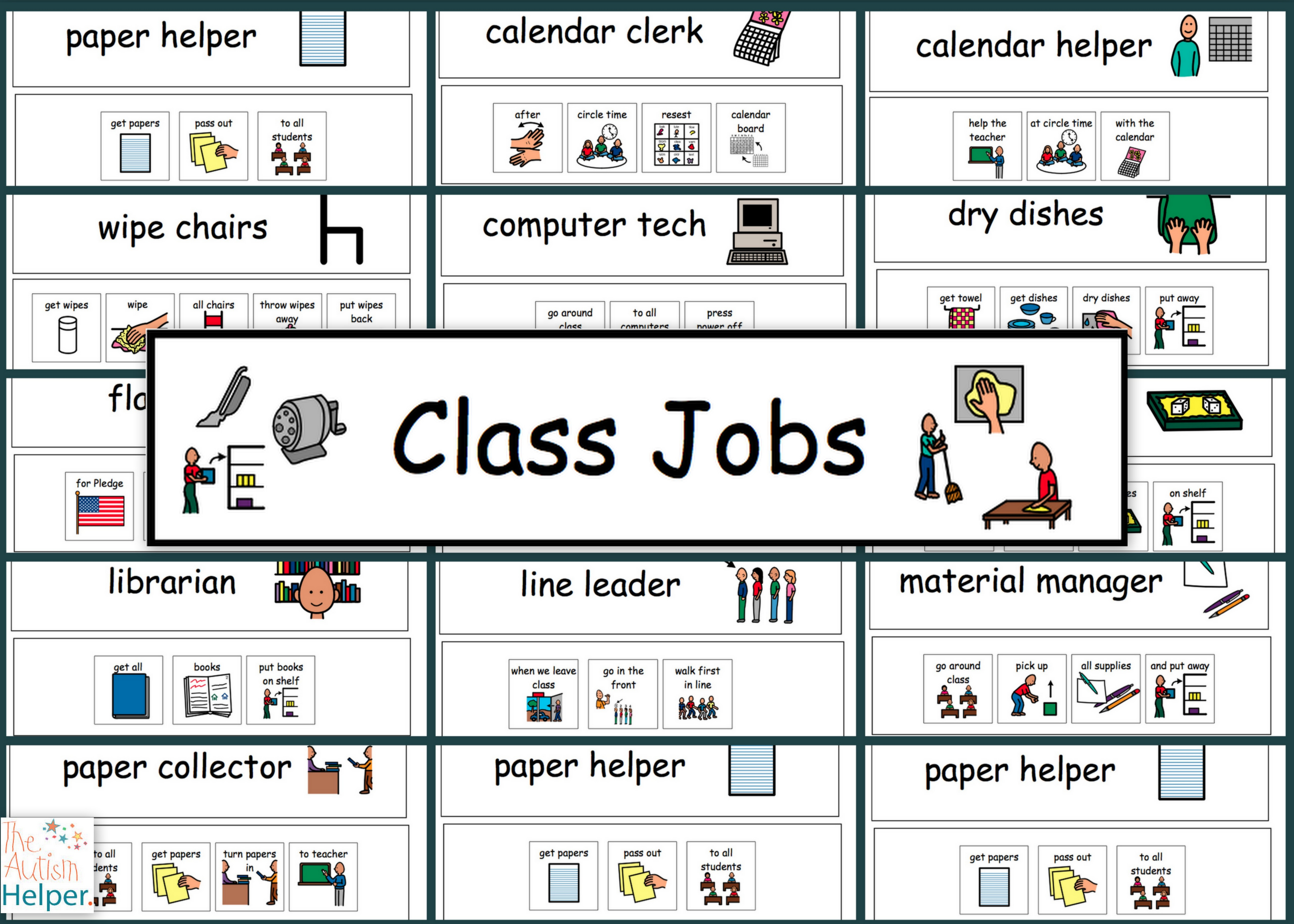 4. Classroom Jobs Set 2 The Autism Helper, Free Classroom Helpers - Preschool Classroom Helper Labels Free Printable
