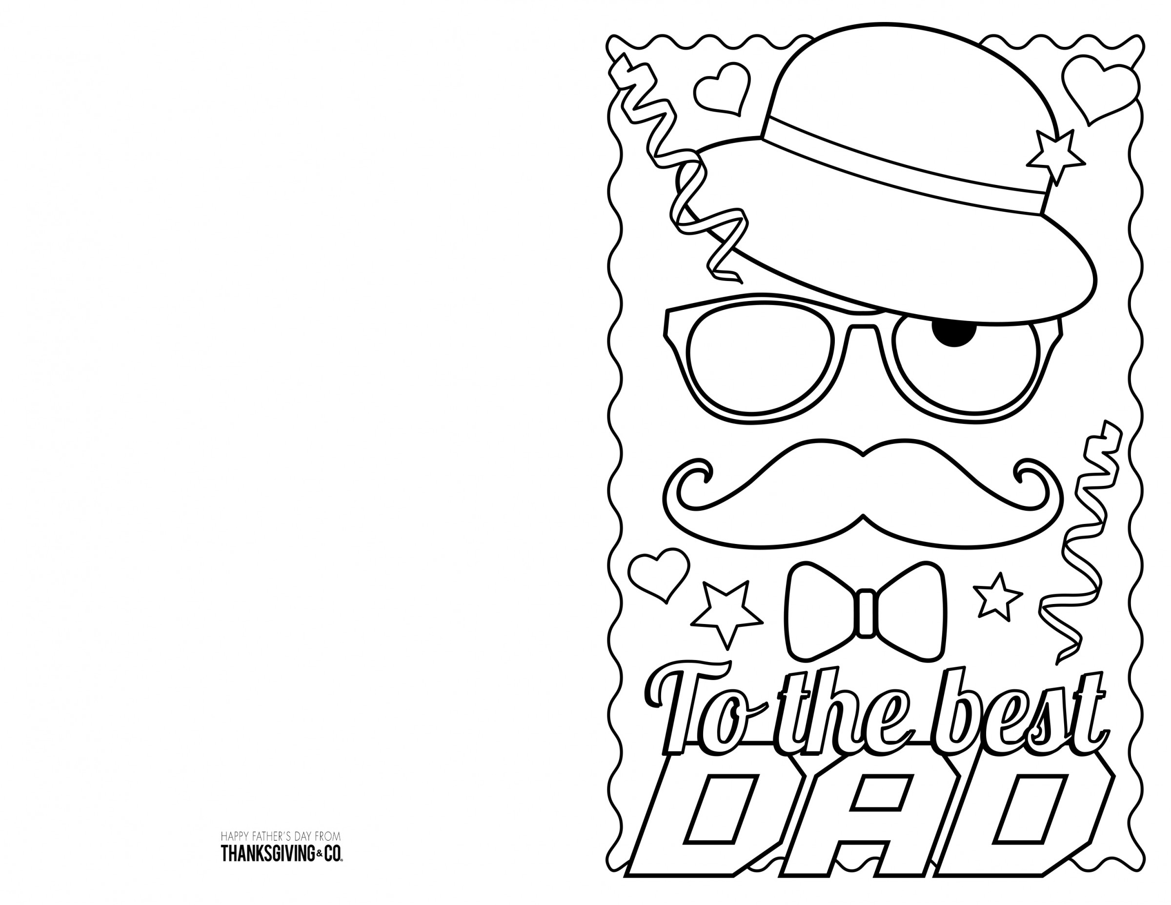 4 Free Printable Father&amp;#039;s Day Cards To Color - Thanksgiving - Free Printable Fathers Day Cards