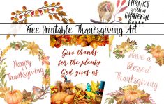 Free Printable For Thanksgiving