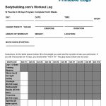 40+ Effective Workout Log & Calendar Templates ᐅ Template Lab   Free Printable Workout Log Sheets