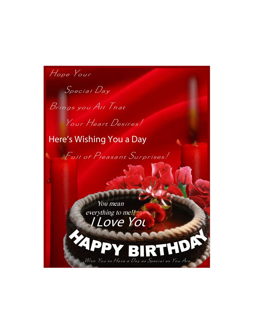 40+ Free Birthday Card Templates ᐅ Template Lab - Free Printable Romantic Birthday Cards