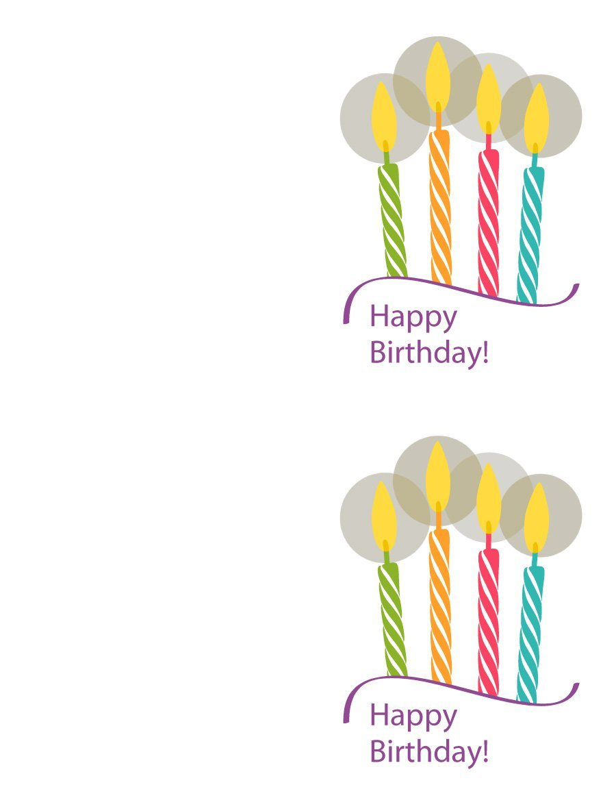 40+ Free Birthday Card Templates - Template Lab - Happy Birthday Free Cards Printable