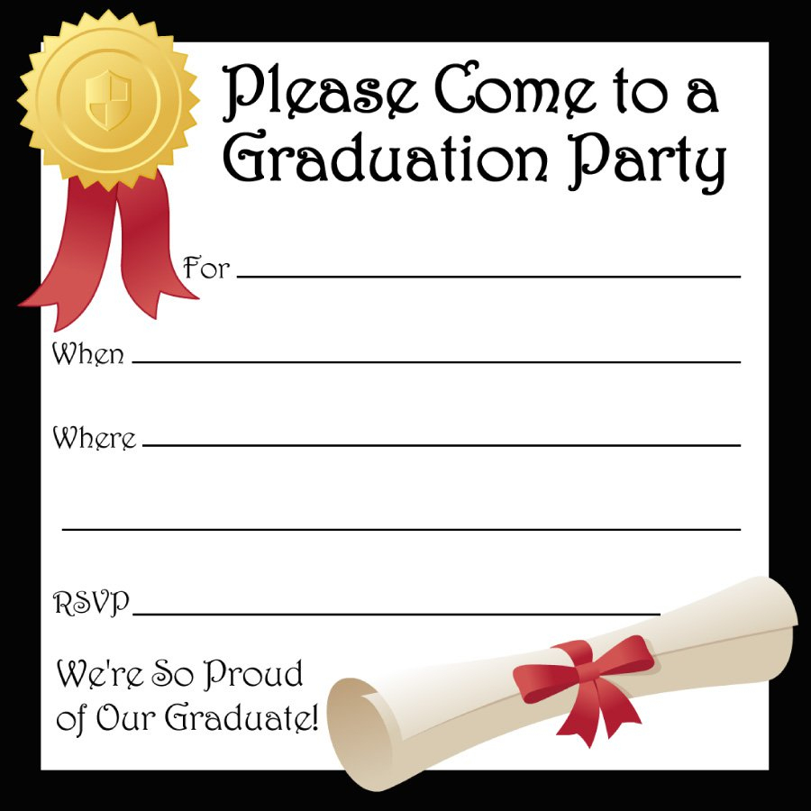 40+ Free Graduation Invitation Templates ᐅ Template Lab - Free Printable Graduation Invitation Templates