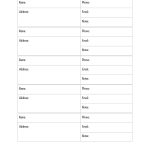 40 Phone & Email Contact List Templates [Word, Excel]   Template Lab   Free Printable Phone List Template