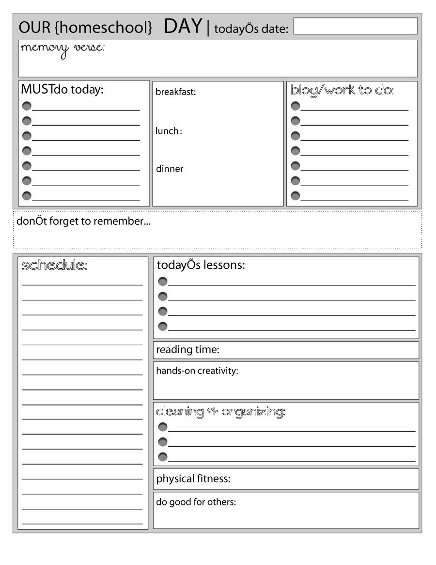 40+ Printable Daily Planner Templates (Free) - Template Lab - Free Printable Forms For Organizing