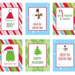 40 Sets Of Free Printable Christmas Gift Tags   Free Printable Personalized Christmas Invitations