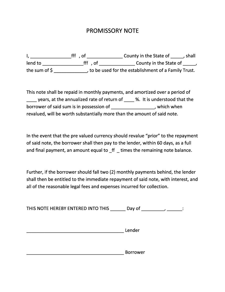 45 Free Promissory Note Templates &amp;amp; Forms [Word &amp;amp; Pdf] ᐅ Template Lab - Free Printable Promissory Note Template