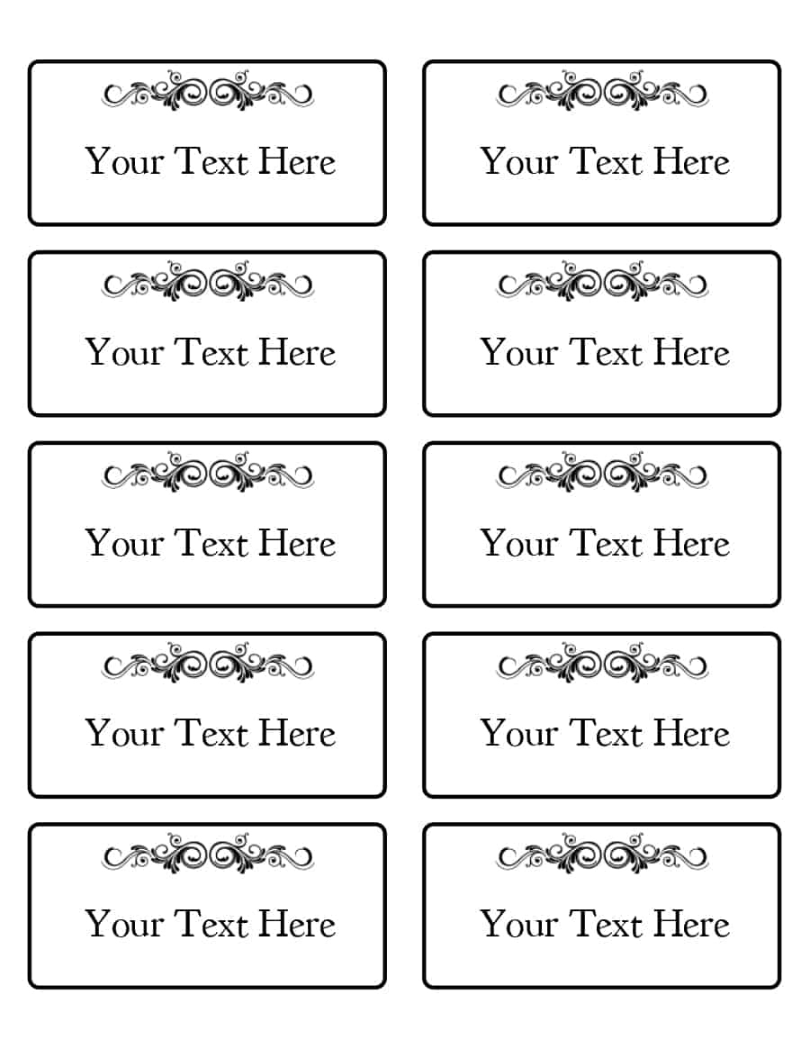 47 Free Name Tag + Badge Templates - Template Lab - Free Printable Name Tags For Students