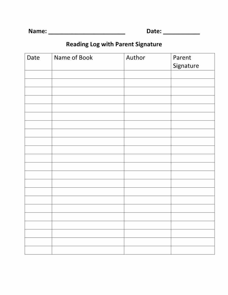 47 Printable Reading Log Templates For Kids, Middle School &amp;amp; Adults - Free Printable Reading Log