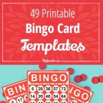49 Printable Bingo Card Templates | Monthly Ministry Ideas | Bingo   Free Printable Number Bingo Cards 1 20
