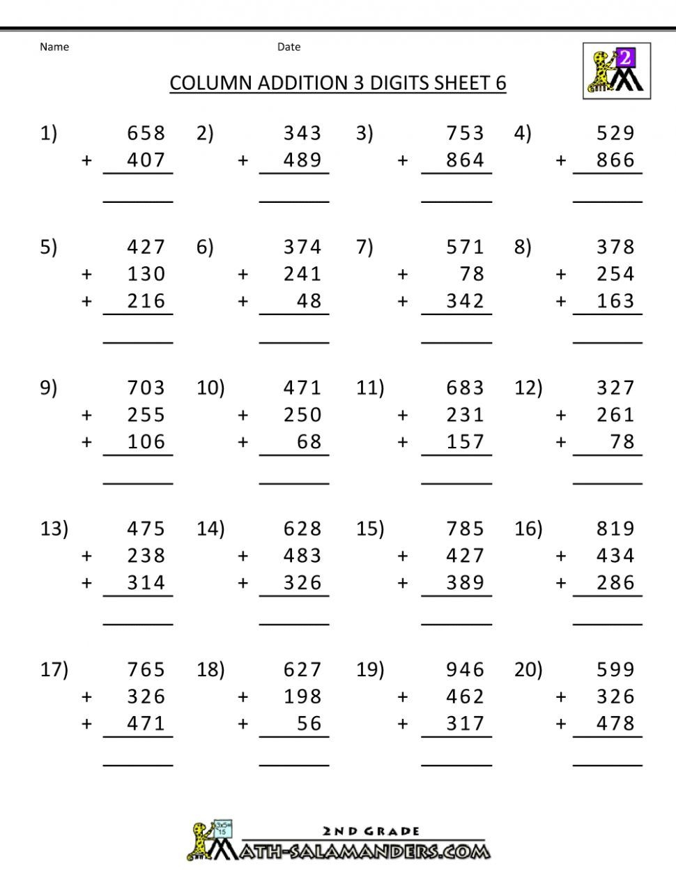 4Th Grade Math Worksheets And Answers 4Th Grade Math Worksheets - Free Printable Math Worksheets For 2Nd Grade