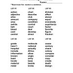 4Th Grade Sight Words Printable | Fourth Grade Sight Word List | 4Th – Free Printable Multiple Choice Spelling Test Maker