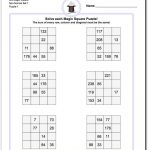 4X4 Magic Square Puzzles | Math Worksheets | Math Logic Puzzles   Free Printable Logic Puzzles