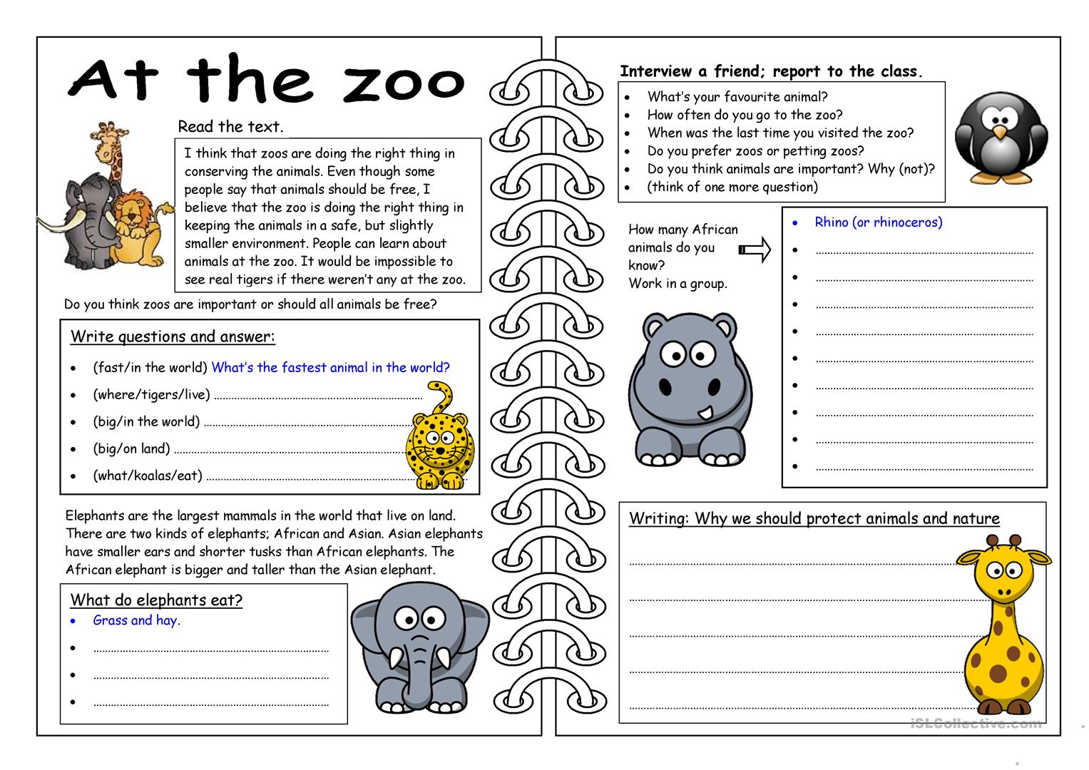 54 Free Esl Zoo Animals Worksheets - Free Printable Zoo Worksheets