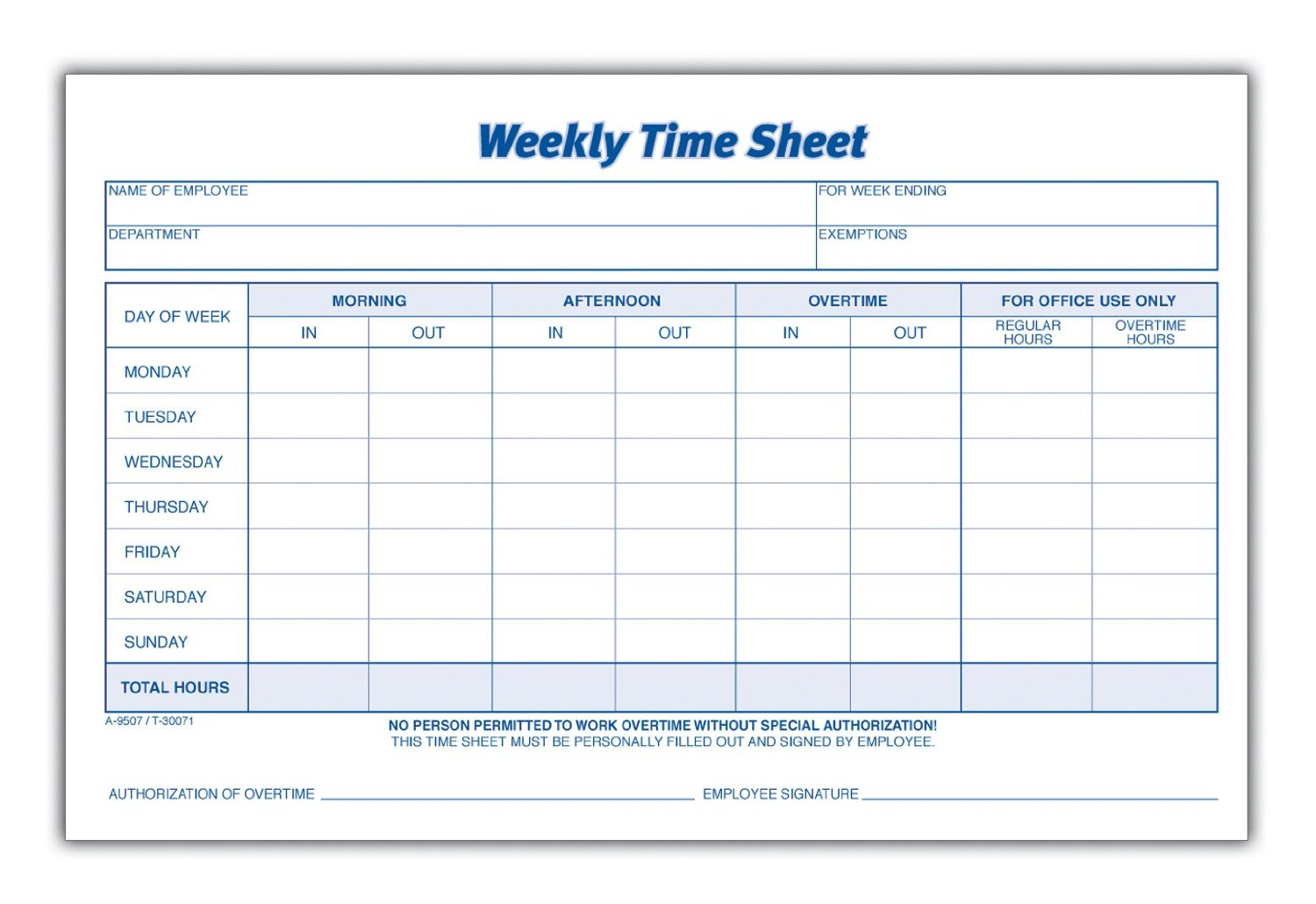 6 Excel Worker Time Card Template. Basic Time Card Template Pdf - Free Printable Time Cards