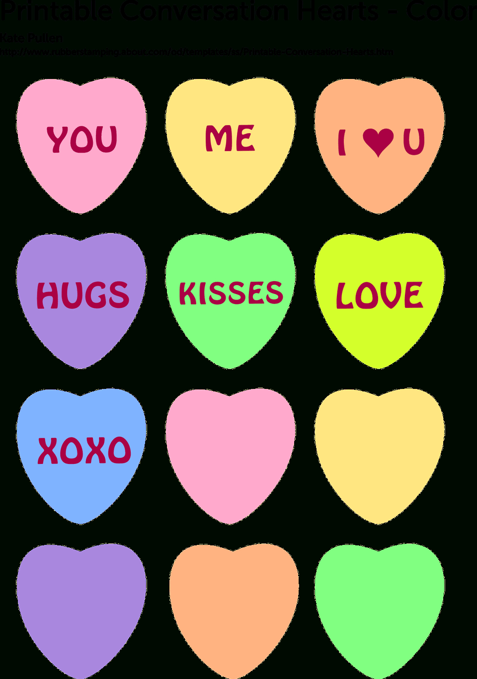 6 Free Printable Heart Templates | Valentine Ideas | Pinterest - Free Printable Valentine&amp;#039;s Day Stencils