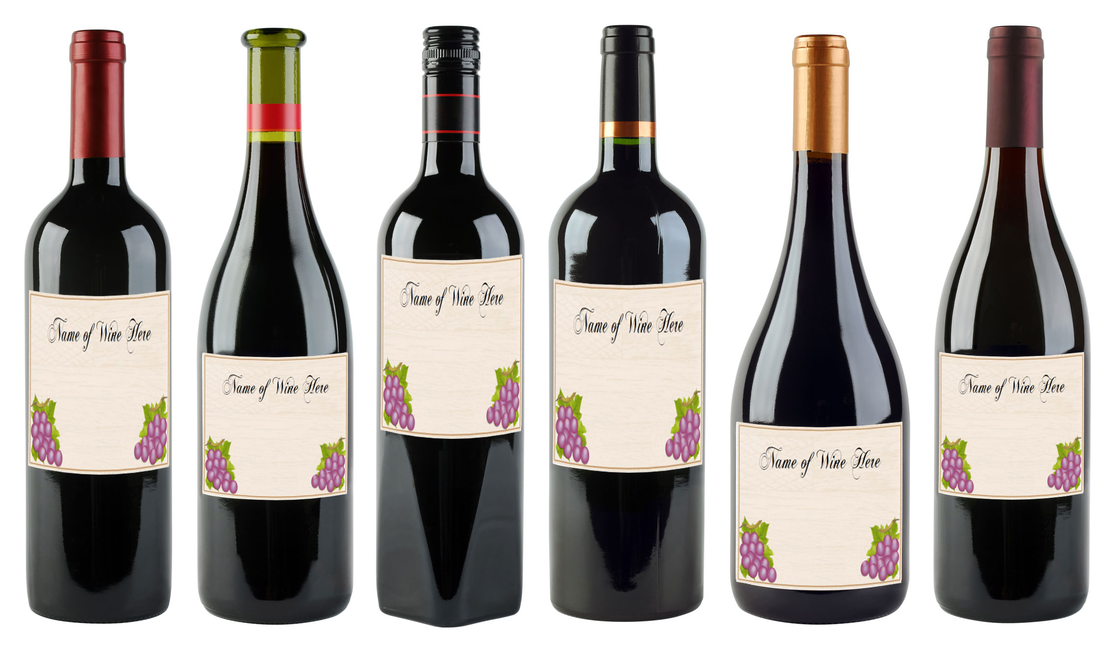6 Free Printable Wine Labels You Can Customize | Lovetoknow - Free Printable Wine Labels With Photo
