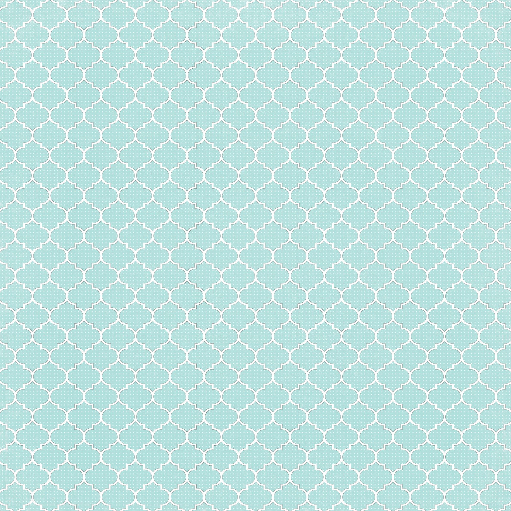 6 Light Turquoise Dotted Moroccan Tile - Free Printable Digital - Free Printable Moroccan Pattern