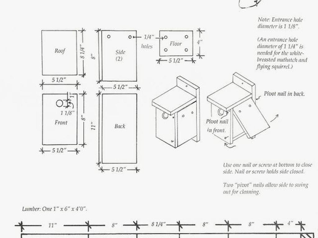 6052 Birdhouse Patterns Free Printable Inspirational 20 Best Bird - Free Printable Woodworking Plans