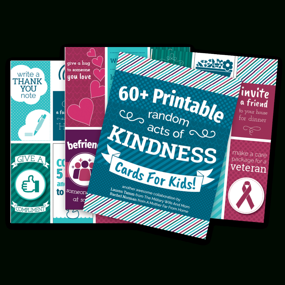 65+ Printable Random Acts Of Kindness Cards For Kids - Free Printable Kindness Cards